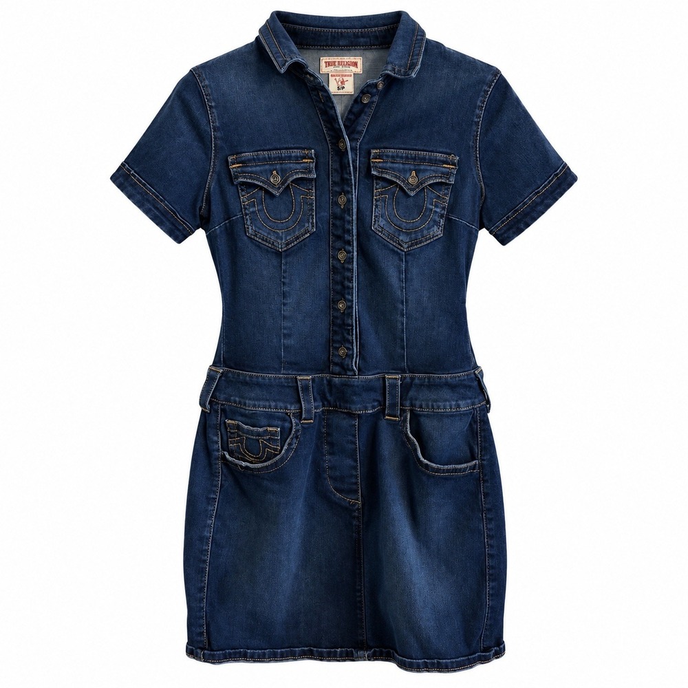 True Religion Denim Mini Dress Size Small